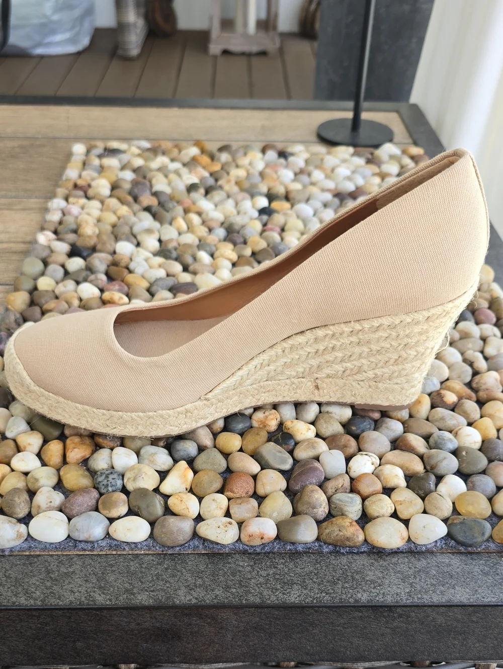 NWOT J. Crew Canvas Espadrille Wedges Size 8